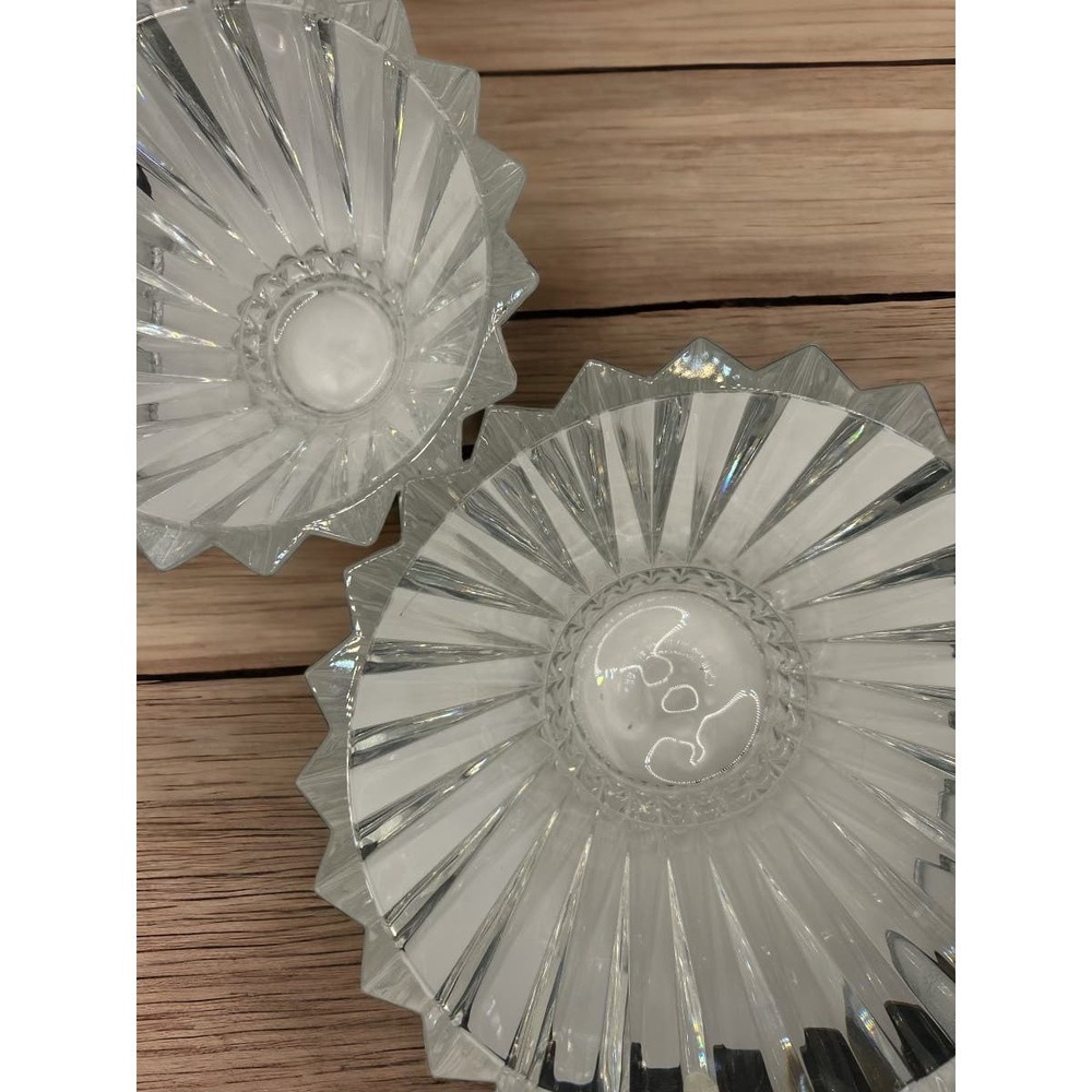 Rosenthal Classic Germany Crystal Blossom set of 2 Bowls 7 1/2 and 10 inches - Picture 5 of 6
